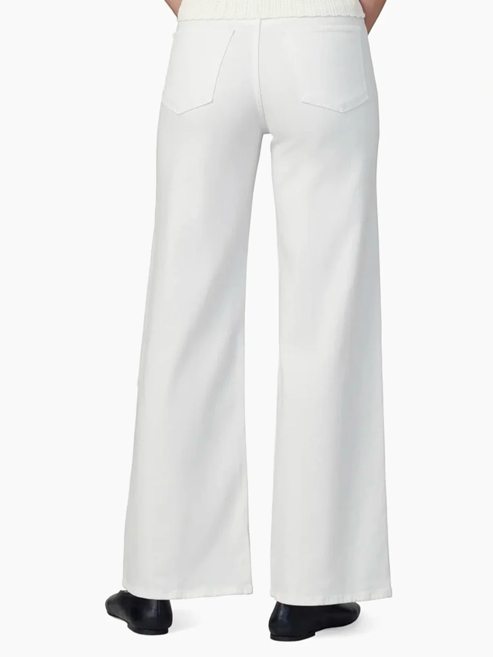 Joe's Jeans White High-Rise Wide Leg Jeans - Picture 4 of 4